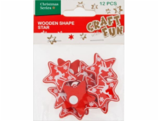 Craft with Fun CF DECORATION BN DREW STARS SMPRZYL 12KS 12/288