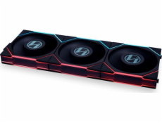 Lian Li UNI FAN TL LCD řada ventilátorů, 3 sady s ovladačem - 120 mm černá