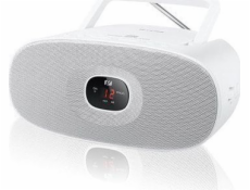 Muse MD-202RDW Bílý rádiový přehrávač, Přenosný rádiový CD přehrávač