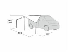 Kryt autobusu Easy Camp Lom Tri Canopy, sluneční plachta