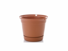 Hrniec Uniplastex Terra UDTW19, plast, O 19 cm, hnedý