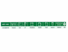 Kolečko HAUSHALT 45100BNYB, 100 mm, s talířem a brzdou
