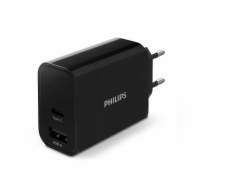 Philips High Power Dual Charger 30W 1 USB-A + USB C