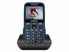EVOLVEO EasyPhone XR, mobilní telefon pro seniory s nabíjecím stojánkem, modrá