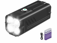 NABÍJECÍ LAMPA 6000LM 4X18W4X18650 IP44