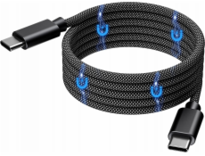 Choetech XCC-1052 USB-C na USB-C magnetický kabel, PD 240W 1,2 m (černý)