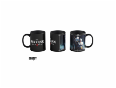 Hrnek Good Loot Zaklínač 3 Art Heat Reveal - Geralt a Ciri 480 ml Černá