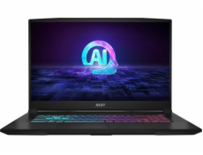 MSI Katana A17 AI B8VF-1004XPL AMD Ryzen™ 7 8845HS Laptop 43,9 cm (17.3 ) Full HD 16 GB DDR5-SDRAM 1 TB SSD NVIDIA GeForce RTX 4060 Wi-Fi 6E (802.11ax) NoOS Černá