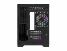 Počítačová skříň Darflash FT418 + 6 ventilátorů aRGB (černá)