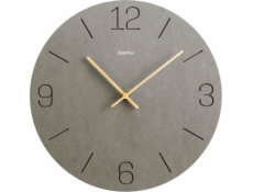 Hama Wanduhr Kreta grau     30cm eingravierte Ziffern      185881