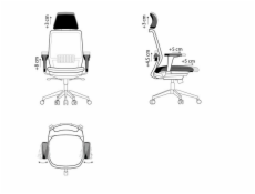 Ergonomická kancelářská židle SPECTRUM černá