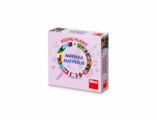 Dino Cestovní hra Poznej vlajky - Amerika a Austrálie