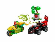 LEGO 11198 Marvel Spidey a jeho super přátelé akční zábava se spinem a elektrem v jejich dinosauřích rychlících, stavební hračka