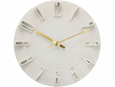 Hama Wanduhr Korfu beige    30cm 3D Ziffern                185880