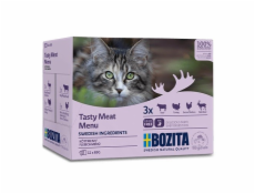 BOZITA Tasty meat menu - mokré krmivo pro kočky - 12 x 85g