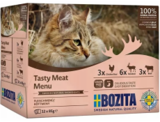 BOZITA Tasty meat menu Multibox Mix chutí v želé - mokré krmivo pre mačky - 12 x 85g