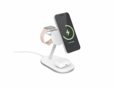 Epico 3in1 MagSafe Charging Stand - Charging for iPhone 15W - bílá