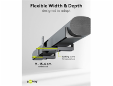 univerzální nástěnný držák na soundbar goobay