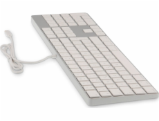 LMP USB-C numerická klávesnice 106 kláves drátová USB-C klávesnice s 1x USB-C a hliníkovým horním krytem – španělština