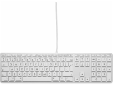 Klávesnice LMP Large Font USB Keyboard 110 kláves drátová USB klávesnice s 2x USB a hliníkovým horním krytem - UK English