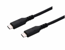 Kabel C-TECH USB 4.0, Type-C (CM/CM), PD 100W, 40Gbps, 1m, černý