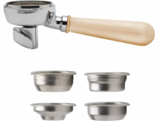 Lelit  - PLA582M Portafilter 58mm s dvojitou hubicí a dřevěnou rukojetí