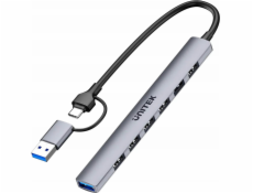 UNITEK HUB USB-A/C 7IN1USB-A PORTS 5GBPS
