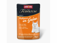 ANIMONDA Vom Feinsten Adult Raffinesse v želé bohaté na Kuře s Krůtou - mokré krmivo pro kočky - 85g