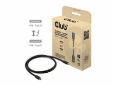 Club3D Kabel Thunderbolt 5, 80/120Gbps, Certifikovaný kabel, 1x 4K540Hz, 2x8K240Hz, PD 240W, 1m