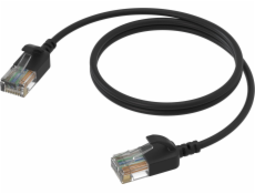 Procab CSD560B/5 Slimline sieťový kábel - CAT6A RJ45 - RJ45 U/UTP čierna verzia - 5 m