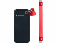 VERBATIM externí SSD 1TB Pocket USB3.2 Gen 2, černá/červená