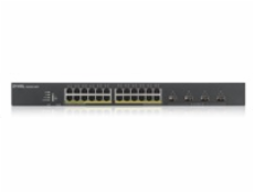 Zyxel XGS1935-28HP, 28 Port Lite-L3 Smart Managed PoE Switch, 24x Gigabit PoE and 4x 10G SFP+, hybrid mode