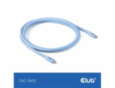 Club3D Kabel USB-C 4.0, 20Gbps, 4K60Hz, PD 240W, 2m, modrá