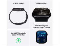 Apple Watch 10 GPS 42mm S/M, chytré hodinky, růžové zlato