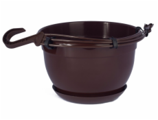 Hrniec Form Plast Malta 2502, plast, O 21 cm, hnedý