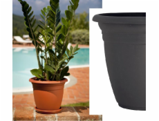 plastický hrniec DOMOLETTI TE000027-120, O27 cm, antracit sp.