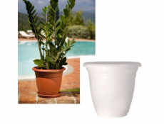 Plastový hrniec DOMOLETTI TE000060-110, O60 cm, biely