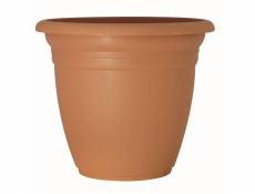 Plastový hrniec DOMOLETTI TE000021-100, O21 cm, tmavo hnedý