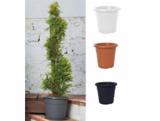 plastický hrniec DOMOLETTI MA000025-120, O25 cm, antracit sp.