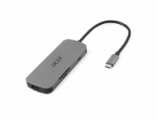 ACER 7IN1 TYPE C DONGLE: 1x HDMI, 1x DP, 1x USB-C,2x USB3.2, 1x RJ-45,1x 3.5mm audio port
