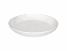 Keramický hrniec tanier DOMOLETTI CHARMS, O15 cm, mat. Biely
