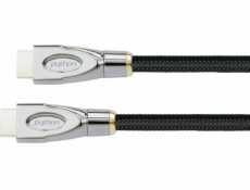 PYTHON HDMI« 2.1 kábel 8K UHD-2 Nylongeflecht schwarz 2m