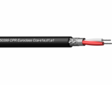 Kabelový prokab prokab CMX222-CCA/1 DMX-AES kabel 2 x 0,34 mm2 22 AWG EN50399 CPR EUROCLASS 100 m dřevěný naviják