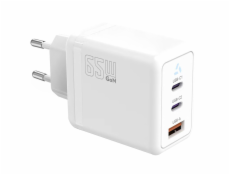 TB Touch 65W GaN Power Adapter,2x USB C + USB A