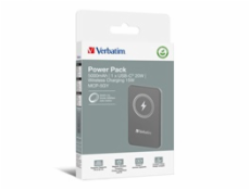 VERBATIM Powerbanka Charge  n  Go, Magnetická, 5000 mAh, USB-C, Šedá