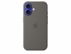 iPhone 16 Silicone Case with MS - Stone Gray