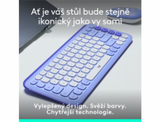 Logitech POP ICON KEYS, Lilac, US INT L