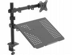 Akyga Rameno na monitor se stolkem na notebook AK-MB-04 VESA 75x75mm / 100x100 mm 15-32“