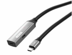 PREMIUMCORD USB-C repeater a prodlužovací kabel Male-Female, 5Gbps Aluminium 5m