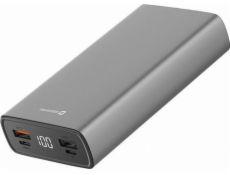 Swissten aluminum power bank 20000 mah 20w power delivery grey